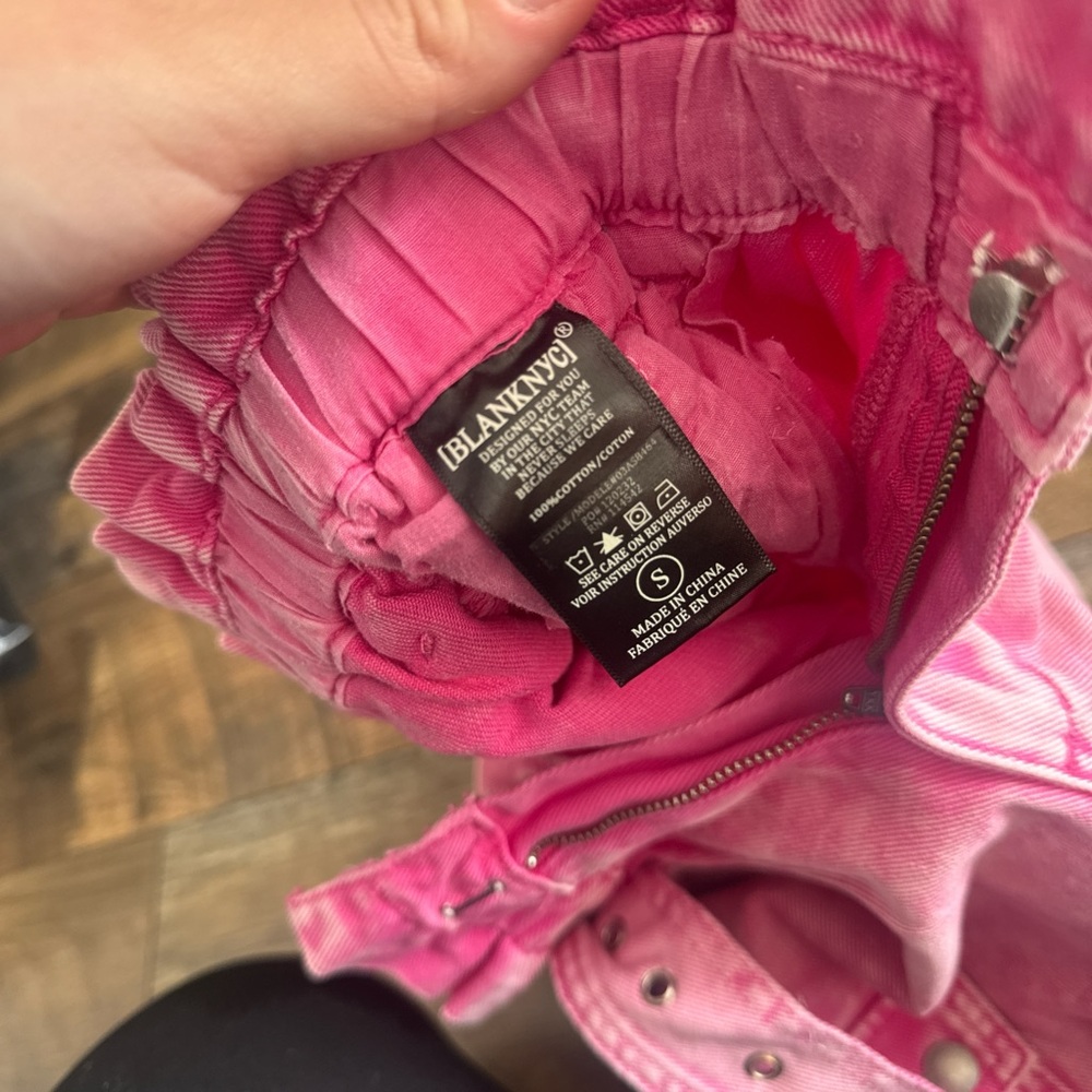 BLANK NYC | Small NWT Pink shorts with belt #tiedye - Picture 4 of 5